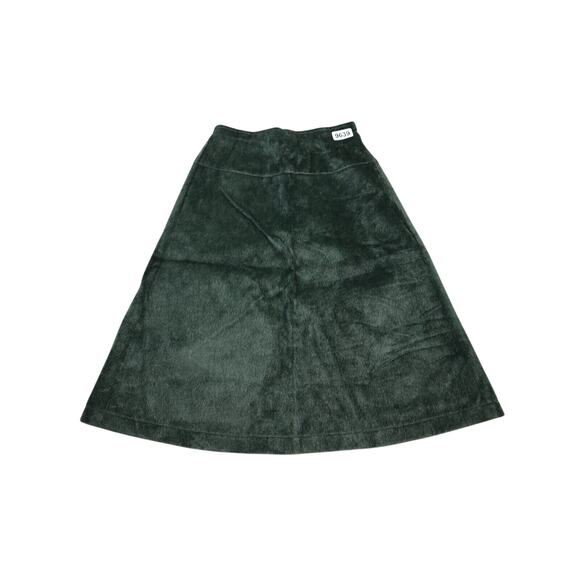 Tiki Event Skirt Womens 12 Green Lightweight A-Line Horse Hair Midi Modest - Picture 1 of 16